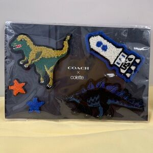 Limited edition Coach x colette Kids Capsule chenille Rexy Collection Stickers